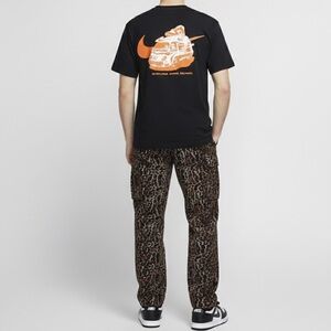 Nike Black Tee with Bold Orange Swoosh SOLE FOOD